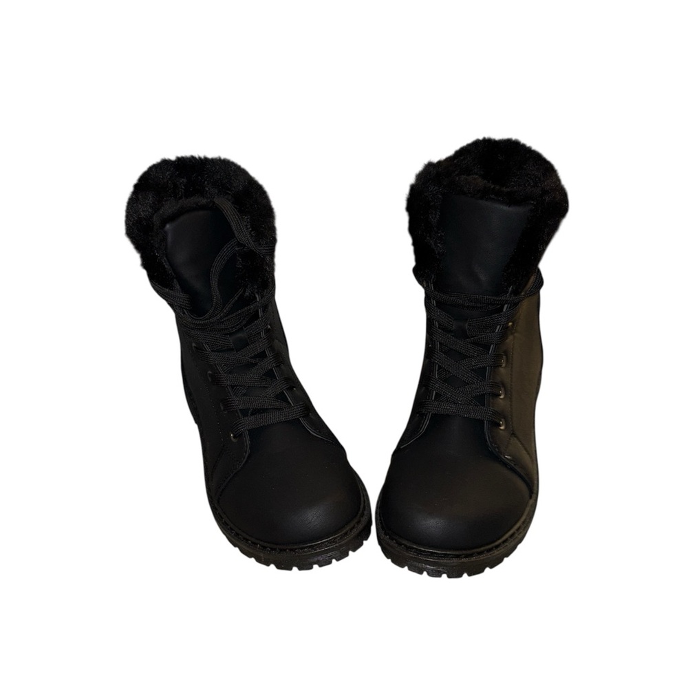Black Fur-Lined Women's Boots